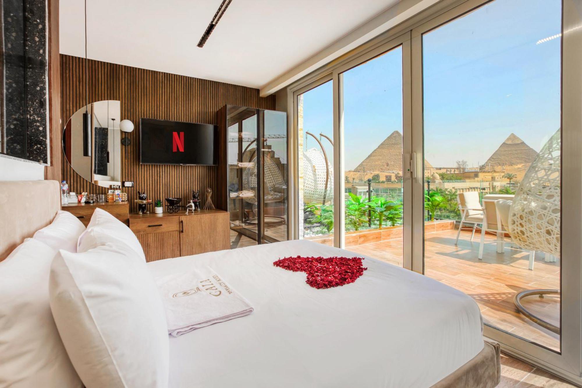 Gaia Pyramids Hotel Kafrat al Jabal Екстер'єр фото