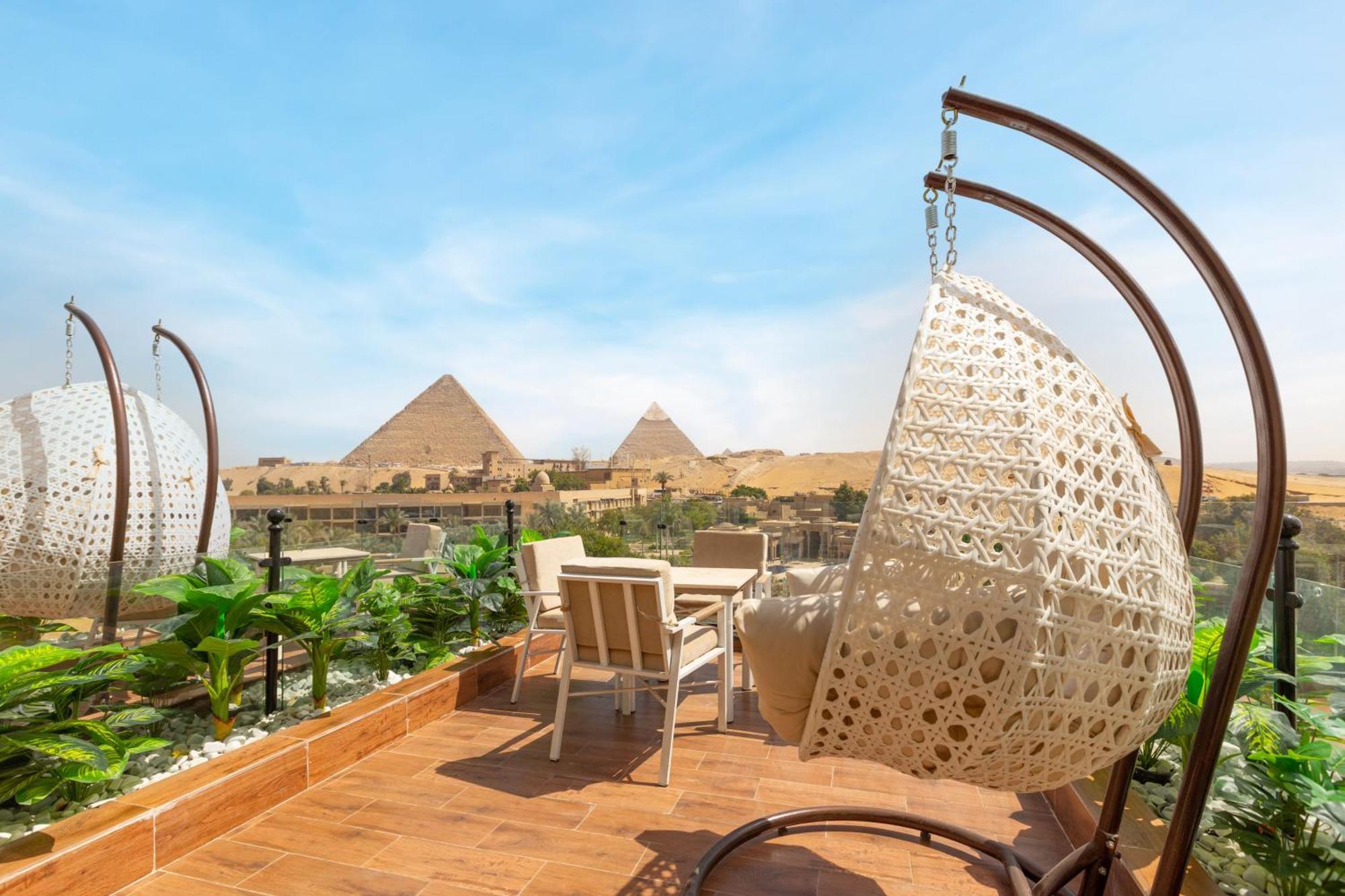 Gaia Pyramids Hotel Kafrat al Jabal Екстер'єр фото